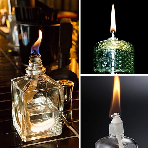 Vista 3 de EBaokuup 30 mechas de repuesto de fibra de vidrio de larga duración, linternas de iluminación de 10 pulgadas, mechas de citronela para botellas