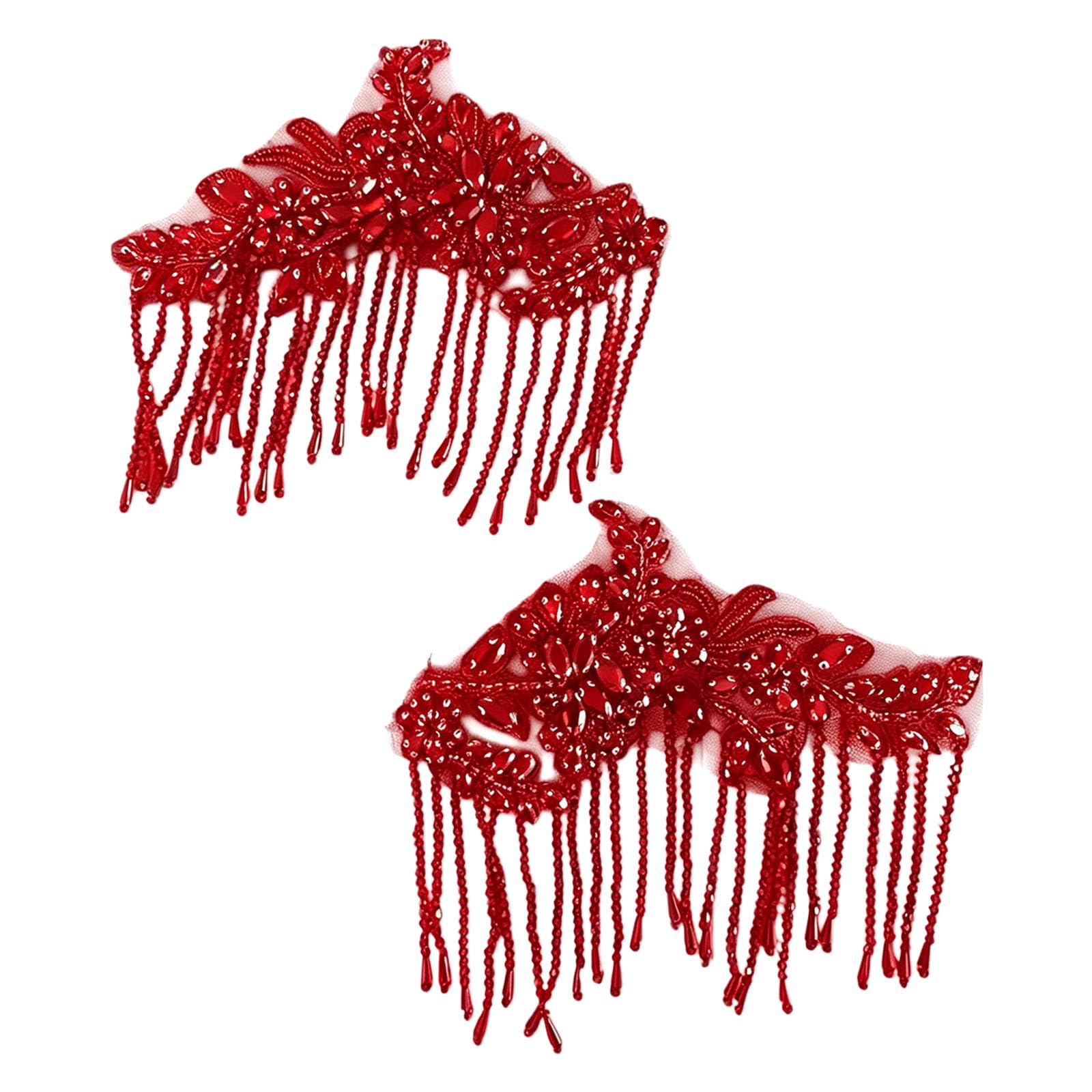 carotoe Crystals Rhinestones Fringe Embellishment for Evening Gown Shoe Decoration Crystals Shoe Embellishment