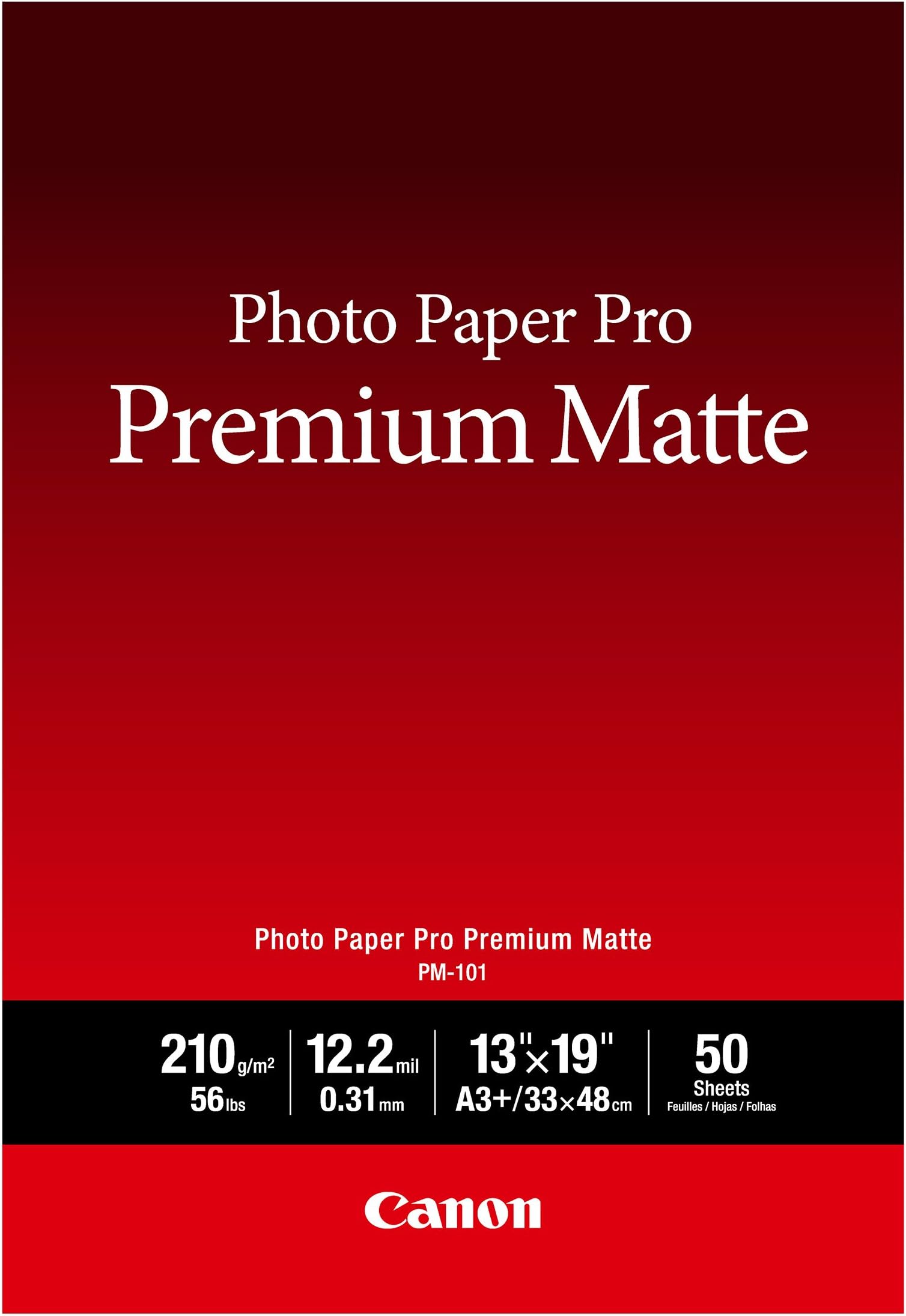 Canon PM101 Photo Paper Pro Premium Matte (8.5 x 11", 50