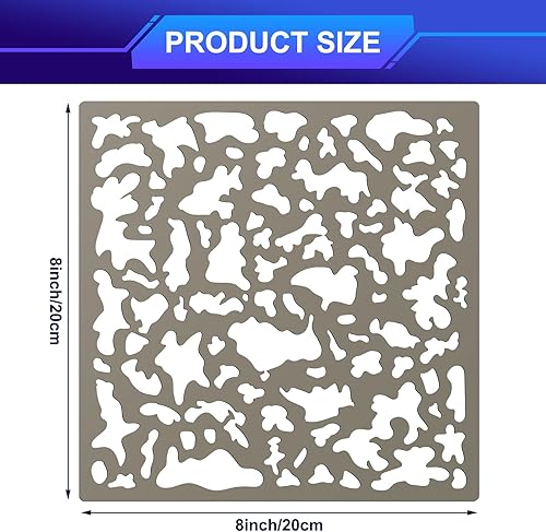 Miniatura 9 de 3 piezas de plantilla de aerosol de textura de derribo, herramienta de reparación de paneles de yeso, textura de derribo, esponja de arte,