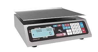 TORREY PC80L Electronic Price Computing Scale, Rechargeable Battery, Stainless Steel Construction, 100 Memories, 8 Direct Access Keys, 80 lb