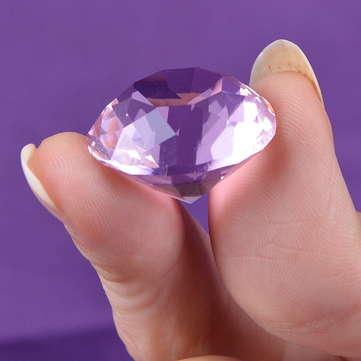 水晶　小 Amazon.co.jp: 多色透明 水晶 微小のダイヤモンド 形 25 mm 文鎮 装飾