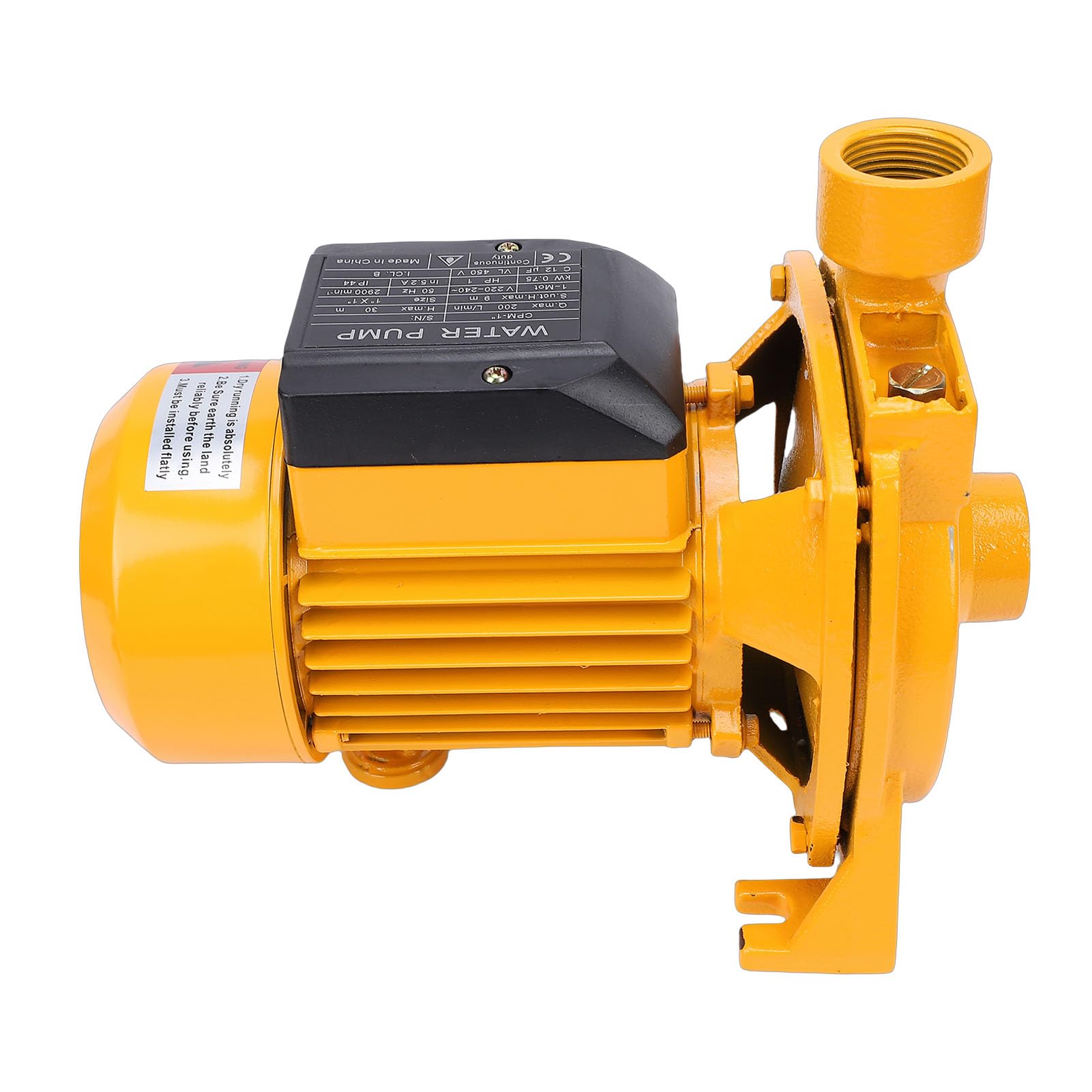Pompa Centrifuga Autoadescante, 750 W 30 M Prevalenza 200 L/min Pompa Centrifuga con Corpo in Ghisa, di Circolazione dell'acqua con Uscita da 1 Pollice per Caldaia Domestica per Uso