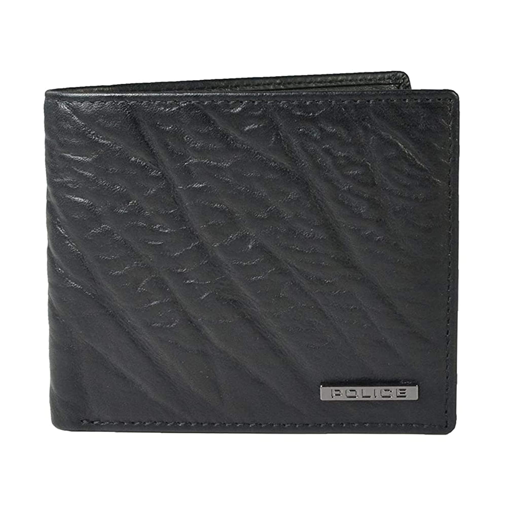 police RFID Protected Original Leather Wallets for Men Gents Purse for Men Ideal Gift - Black-picture-37
