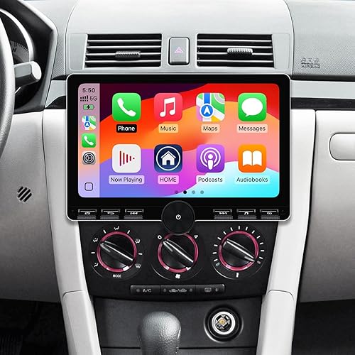 Miniatura 7 de Android 10 Double Din Car Stereo for Mazda 3 2004-2009 with 9 Inch Touchscreen Radio Built-in Wireless CarplayAndroid