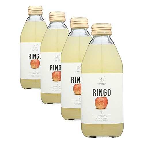 KIMINO DRINKS Jugo de manzana espumoso, 8.45 FZ (paquete de 4)