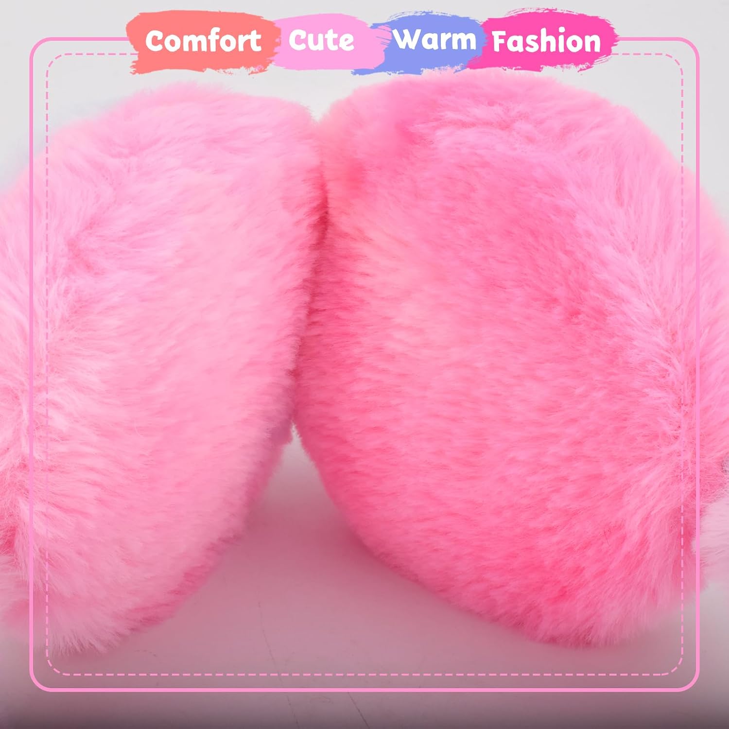 Winter Earmuffs for Kids - Cute Animal Plush Warm Faux Fur Ear muffs with Cat Ear