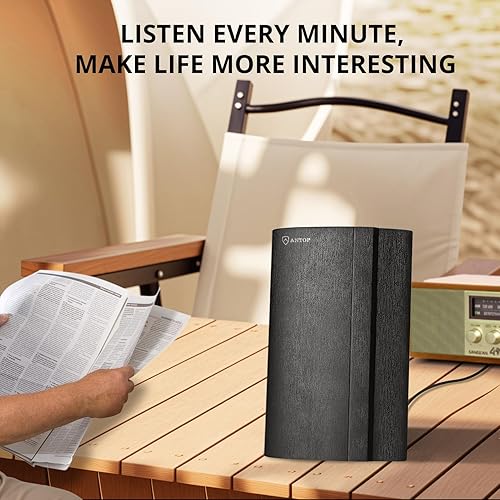 Miniatura 7 de Radio AMFM digital amplificada Antenna interior para radio estéreo universal, señal de audio, receptor de transmisión RF