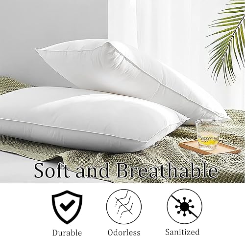 Miniatura 2 de linens delight Highland Feather® - Almohada de plumón europea tamaño estándar - 800 relleno de potencia