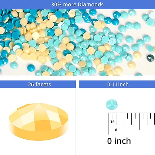 Miniatura 7 de DKHDBD Kits de pintura de diamantes para adultos, 12 x 16 pulgadas, pintura por números para adultos principiantes, pintura de puntos de diamante de