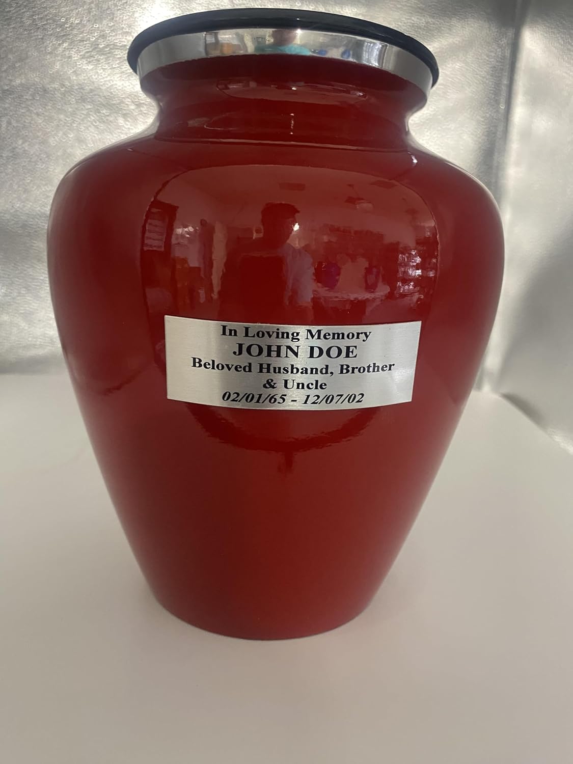 207 Red Racing Flag Niche Cremation urn