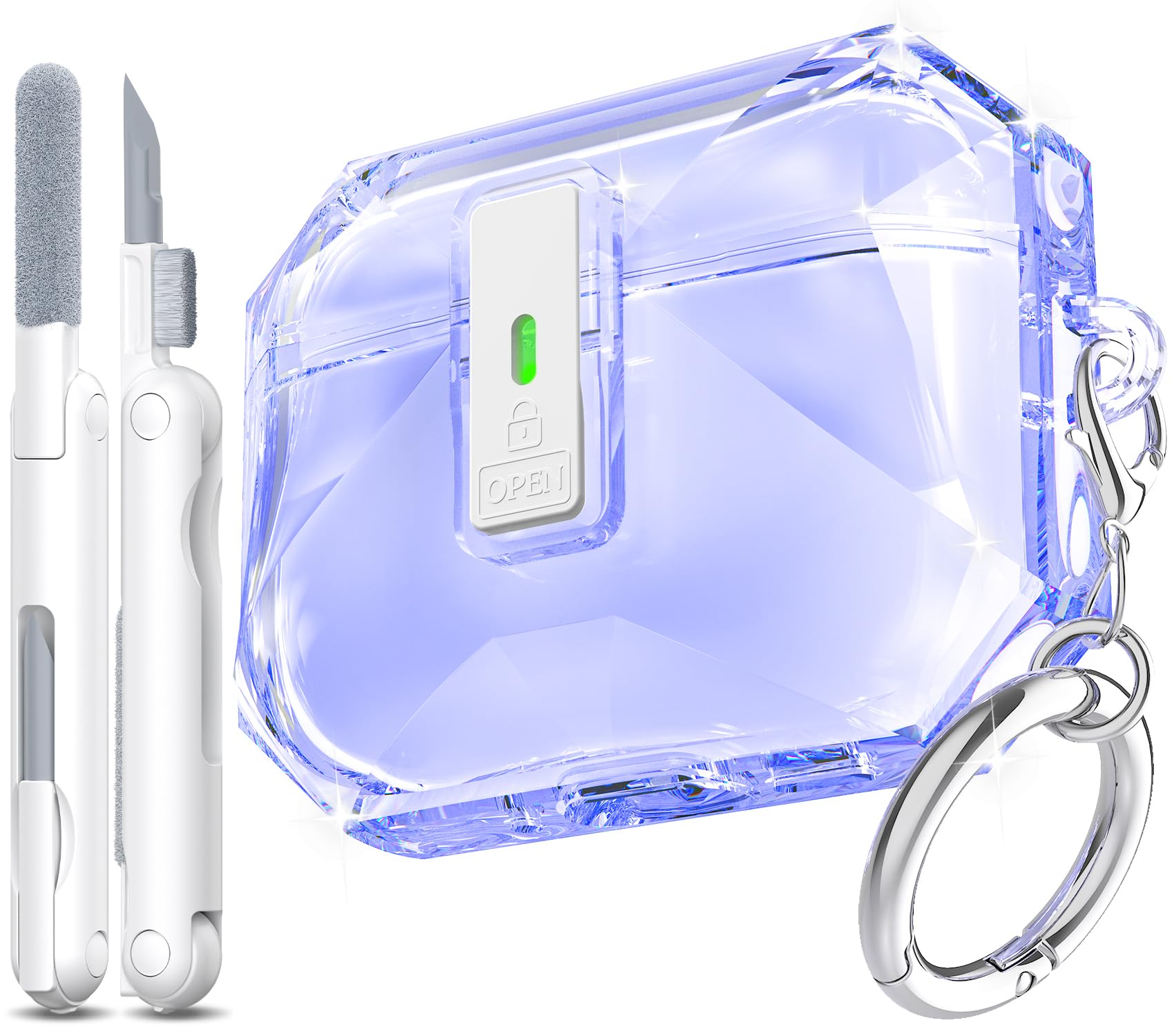 Carcasa AirPods Pro 3 de alta resistencia con kit limpieza 8
