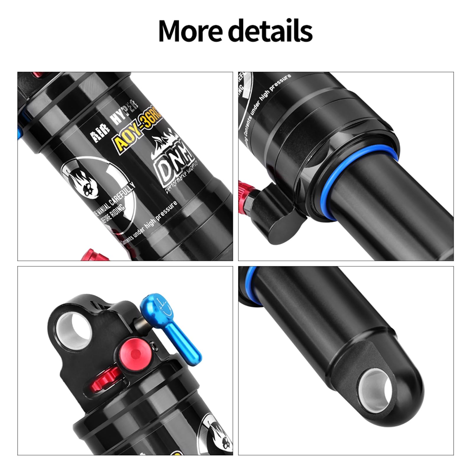 MTB エアサス DNM AOY-36RC 200-55mm Amazon | DNM AOY-36RC Mountain Bike Air Rear Shock With
