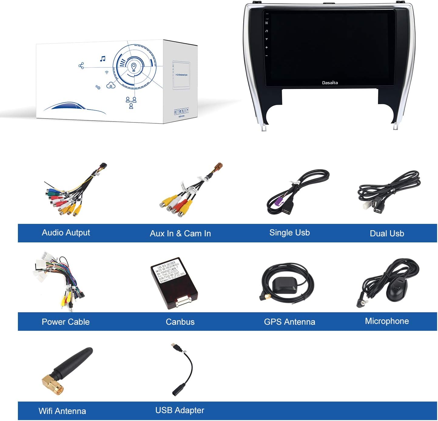 70% оƒƒ Evеrуthіng Dasaita 10.2 Android 10 Radio for Toyota Camry 2015 2016 2017 Bluetooth Stereo GPS Navigation Android Auto Head Unit 1280 X 720 HD Wireless Carplay WiFi DSP