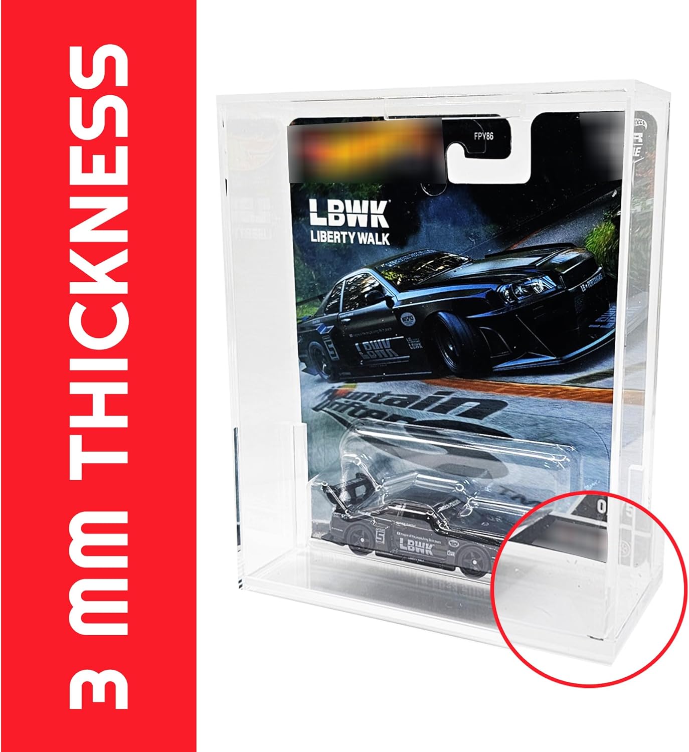EVORETRO Premium Protector Case Compatible for Hot Wheels Premium Series – Set of 2, Durable Display & Storage Case to Safeguard Your Collectibles, Diecast Cars, Transparent Design for Optimal Viewing