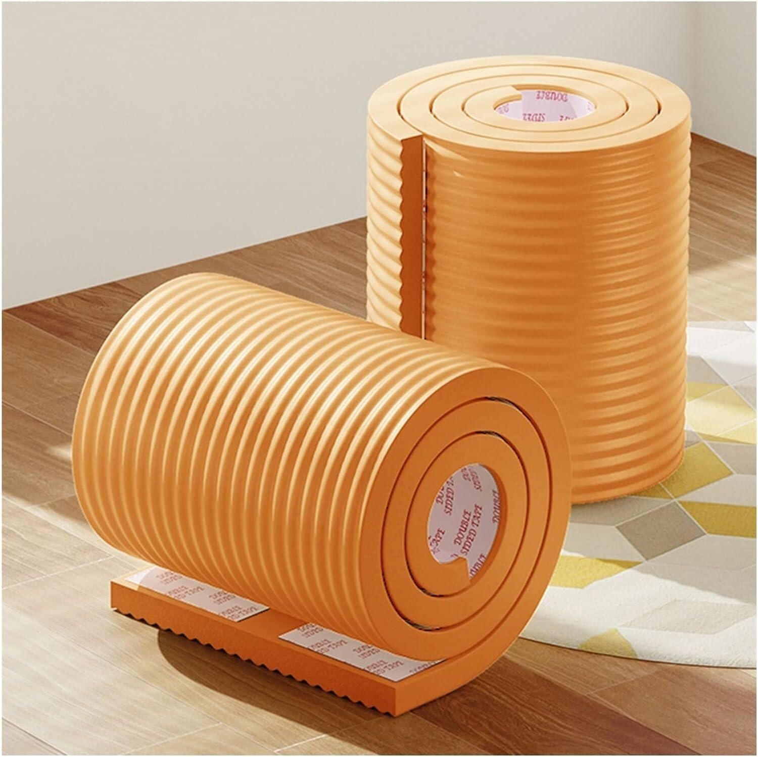 Protections d'angle de parking ELzEy en éponge jaune de 2m pour rebords et murs