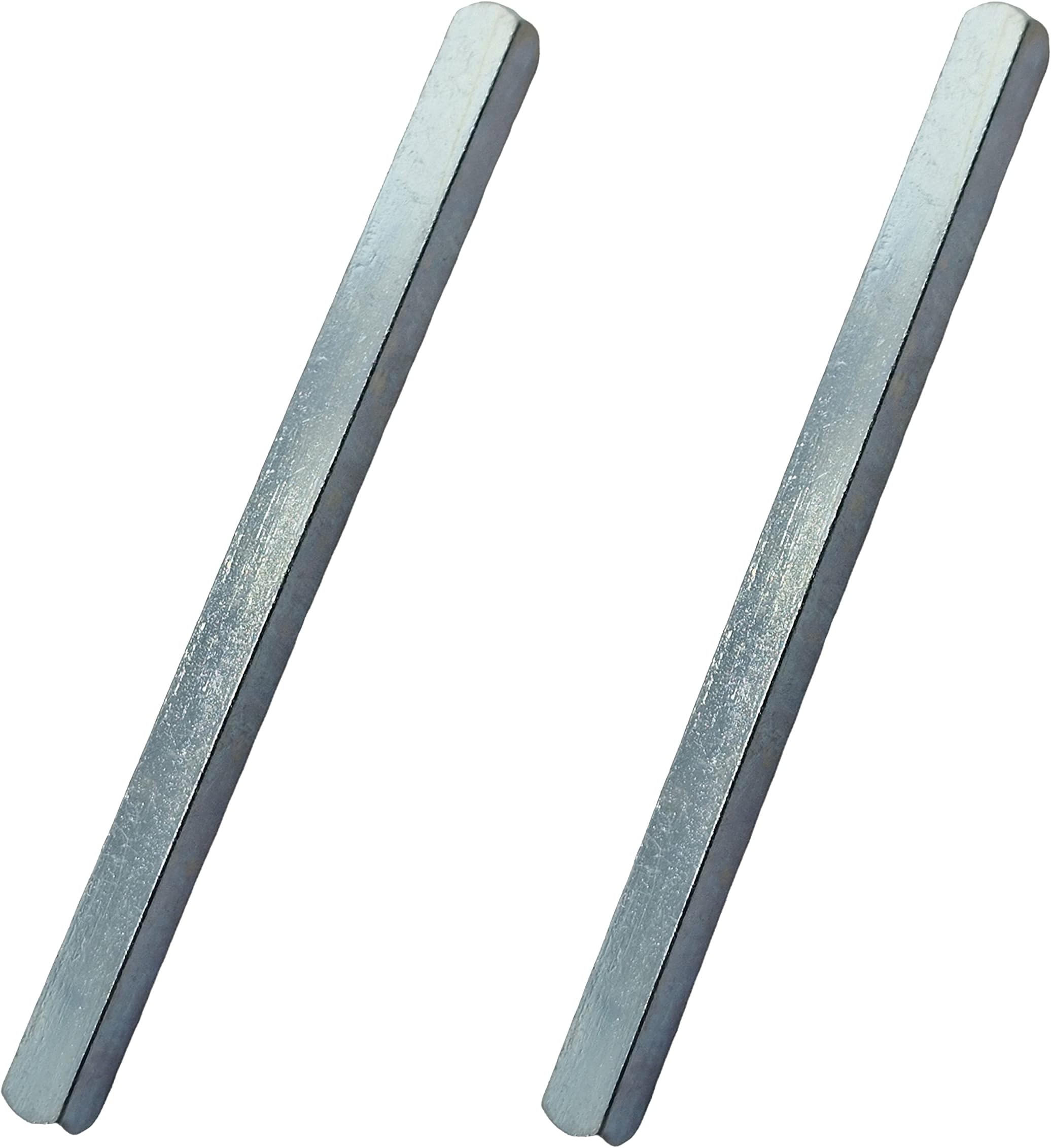 7mm x 80mm Door Windows Handles Spindle Zinc Finish (Pack of 2)