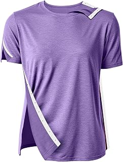 Post Shoulder Surgery Shirts for Men Women Unisex After Rotator Cuff Surgery Shirt Snap Access Recovery Hospital Shirt