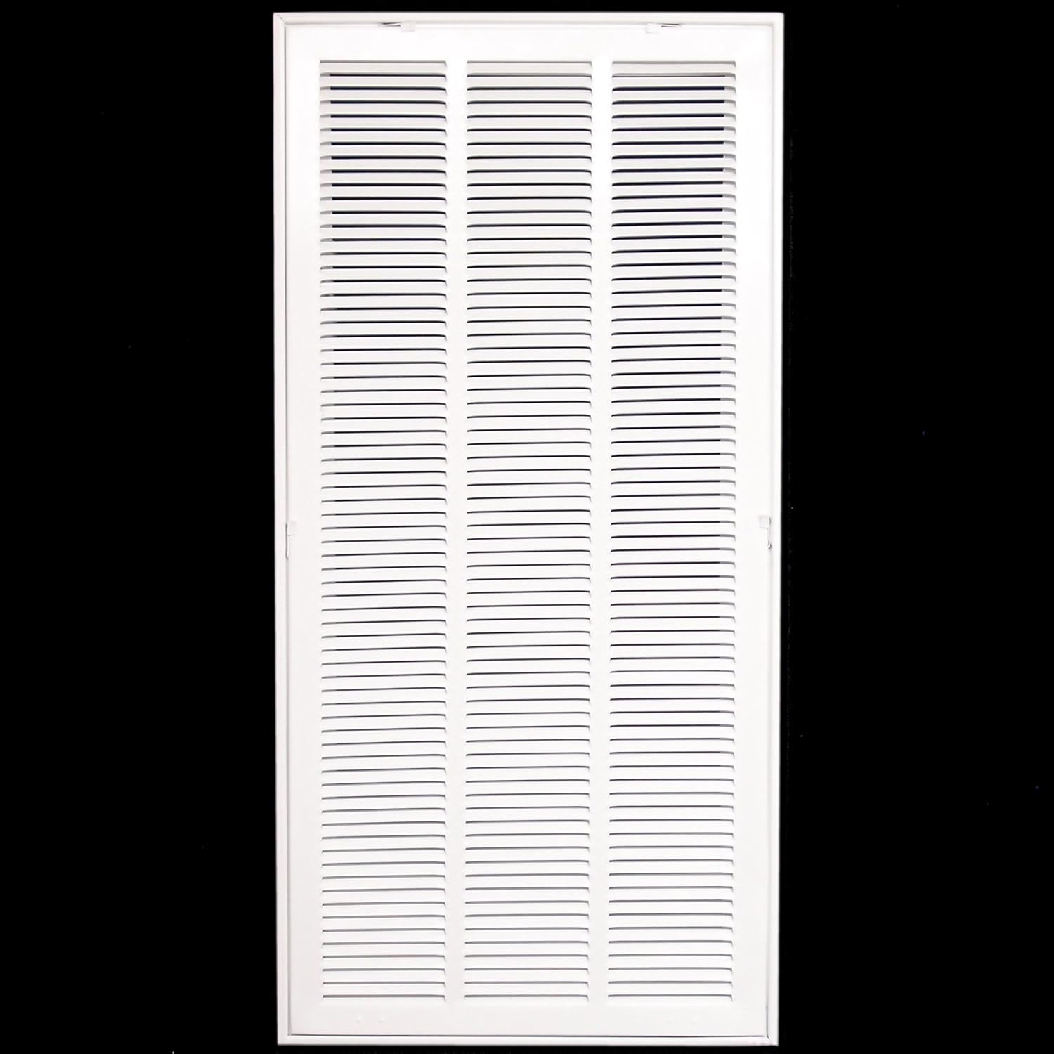 16" X 36" Steel Return Air Filter Grille for 1" Filter - Removable Face/Door - HVAC Duct Cover - Flat Stamped Face - White [Outer Dimensions: 18.5 X 37.75]