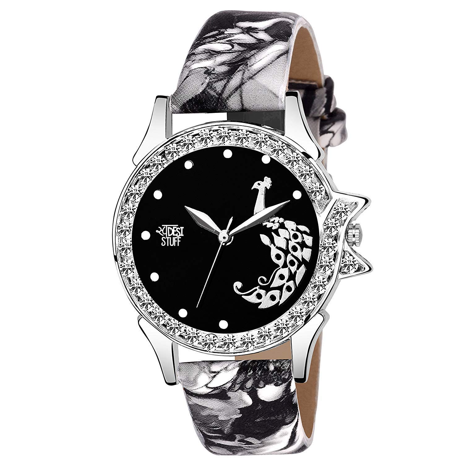 SWADESI STUFF Leather Analog Black Dial Women Watch - Sds 201, Multi-Color Band (B082V9G274) Amazon Price History, Amazon Price Tracker