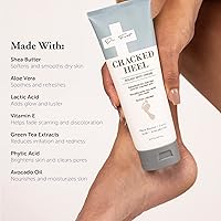 Vista 5 de Dr. Foot Cracked Heel Repair Cream 8 Fl Oz - Moisturizing Lotion with Shea Butter & Lactic Acid, Softens Calluses & Dry Skin on Feet Loción