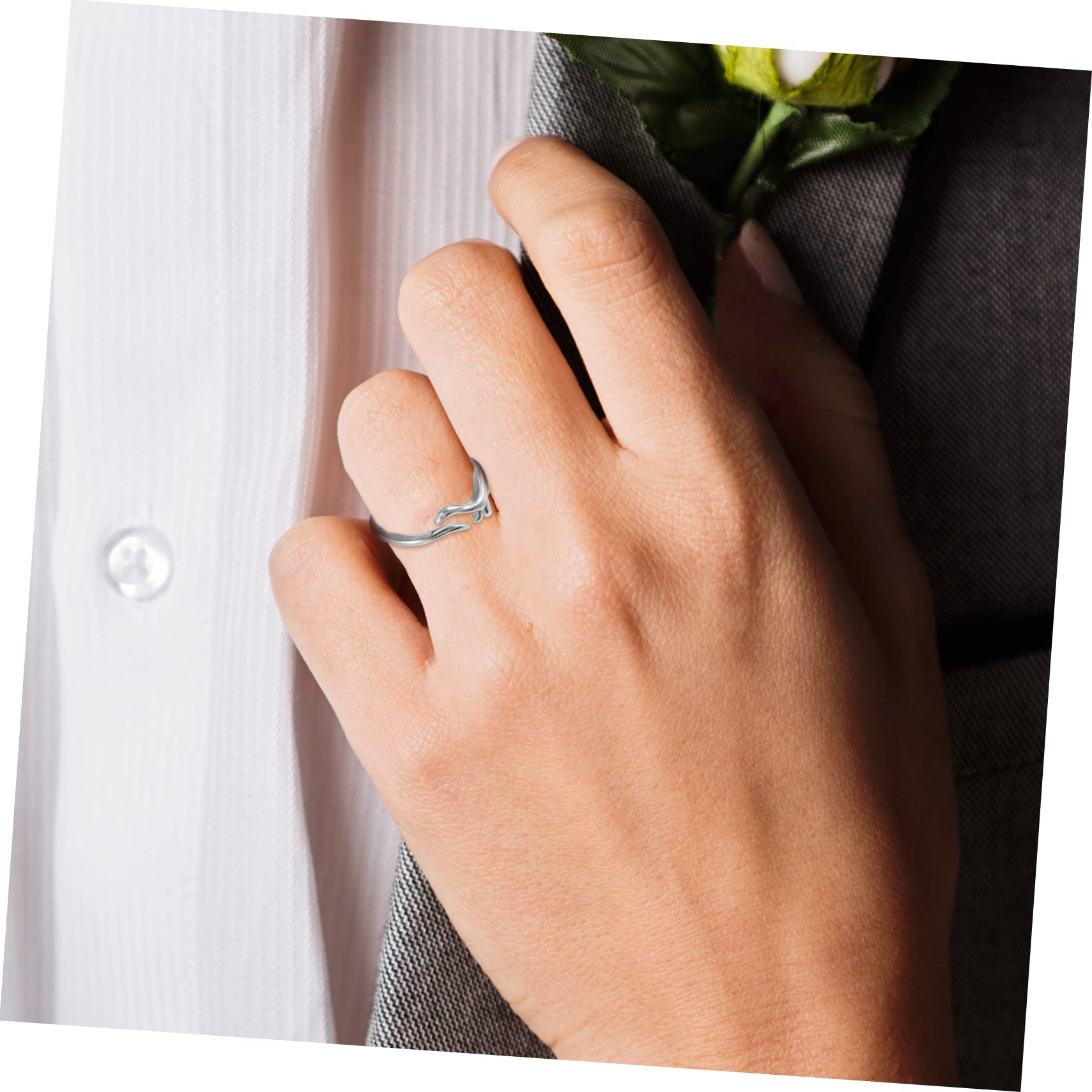 5Sets Verstellbare Dinosaurier Ring Set Cool Zappelschmuck für Jungen Mädchen Teenager Männer Frauen 4pcs*5