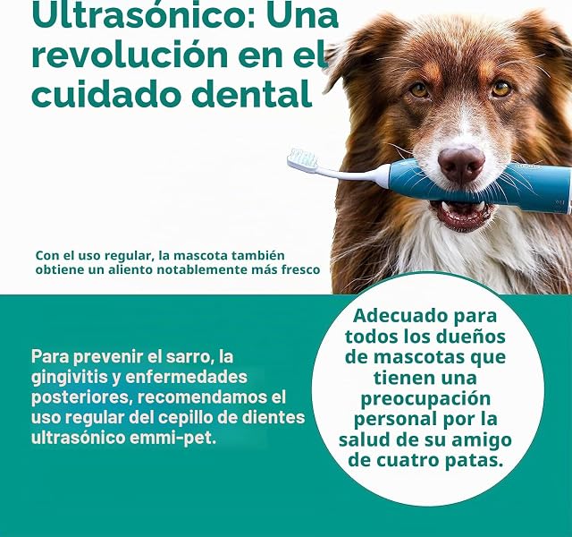 Foto 4 de 6 de emmi-pet 3x Pasta Dental para Perros para Cepillos de Ultrasonido