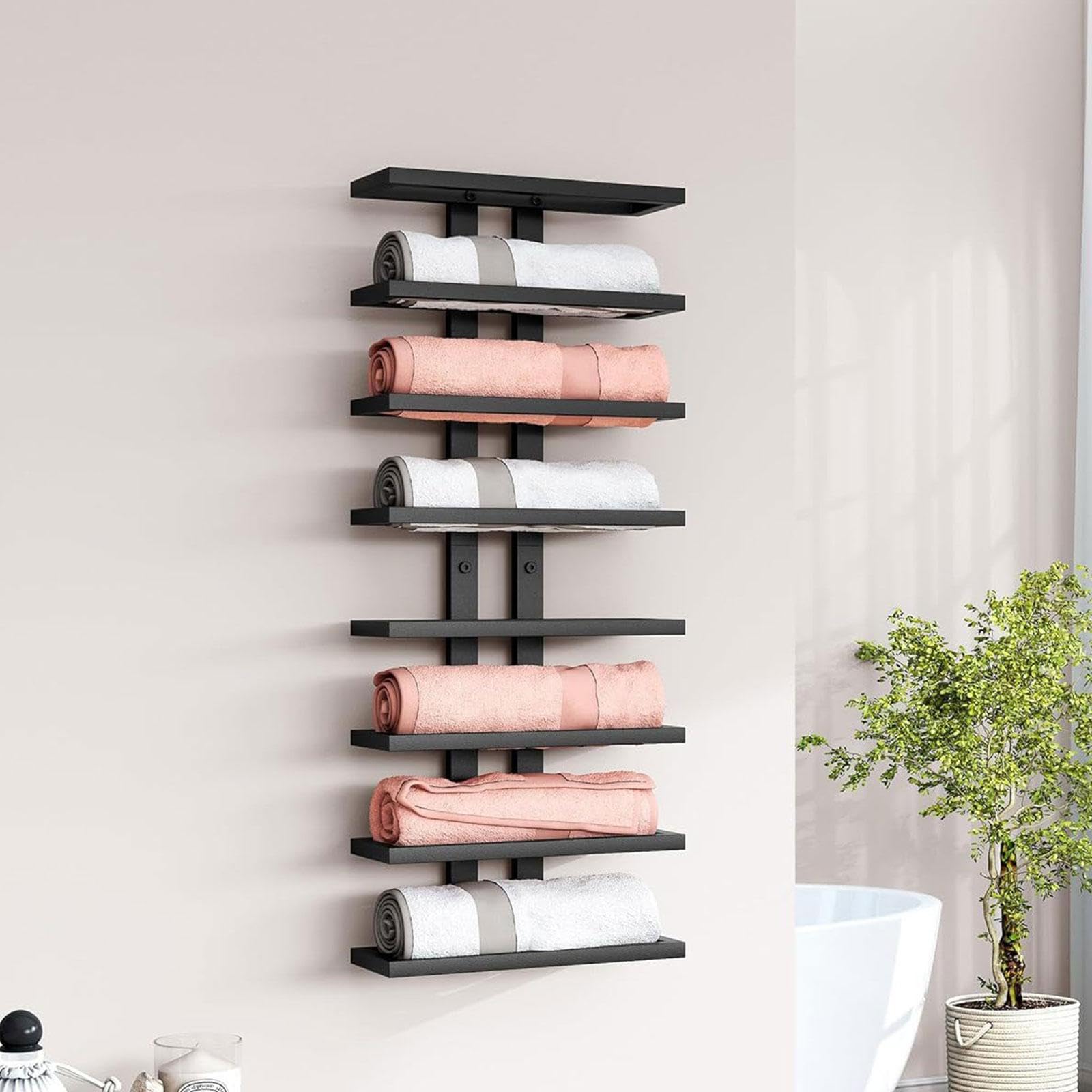 Étagère Murale de Rangement, Porte-Bouteilles et Support pour Bouteilles, Idéale pour La Maison, L