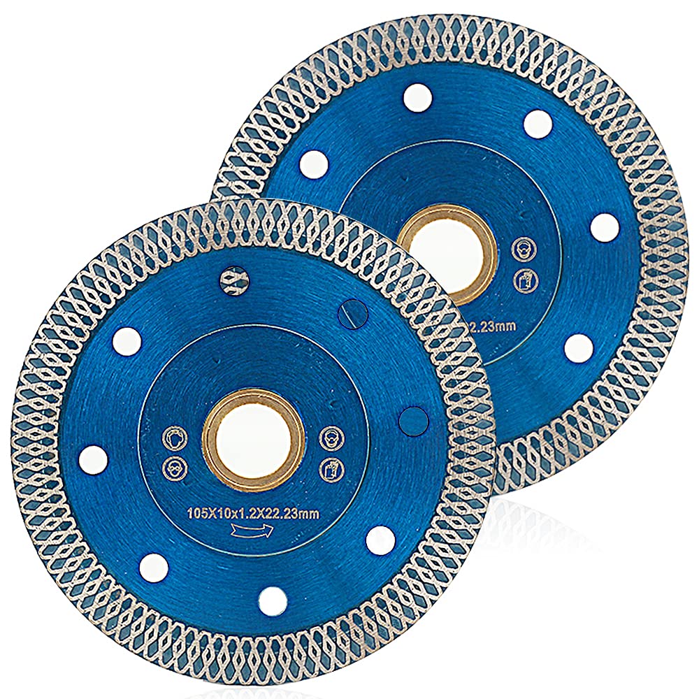 YIJING 5 Pack 4inch Diamond Saw Blade Porcelain Tile Cutting Blade for Cutting Stone Ceramic Tile