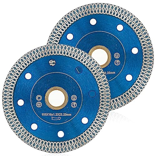 YIJING Paquete de 2 hojas de diamante de porcelana de 4 pulgadas para cortar azulejos de cerámica de piedra