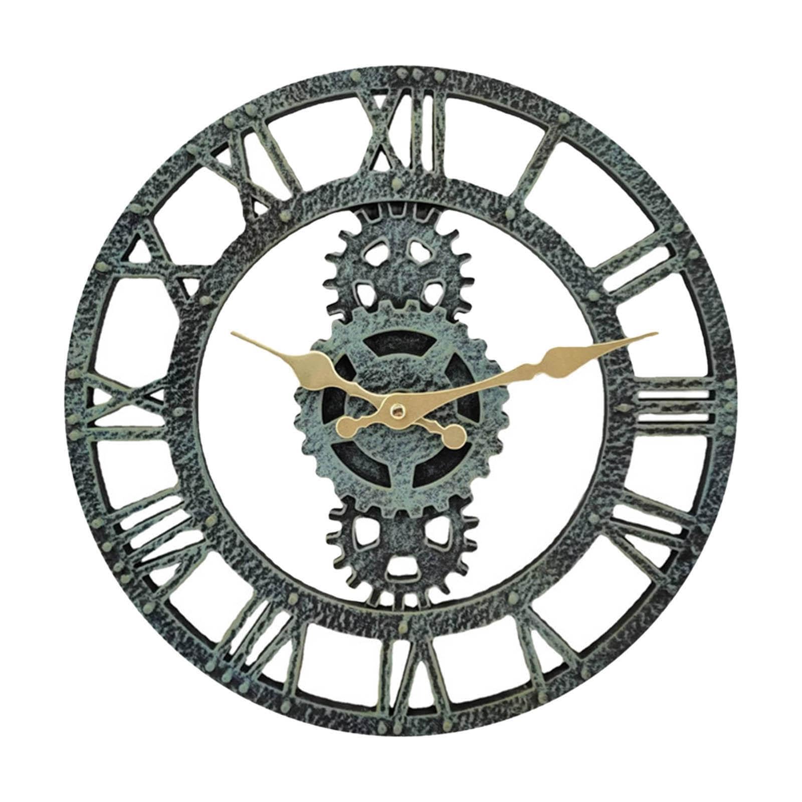 Reloj de pared único de una sola cara para ambientes vintage