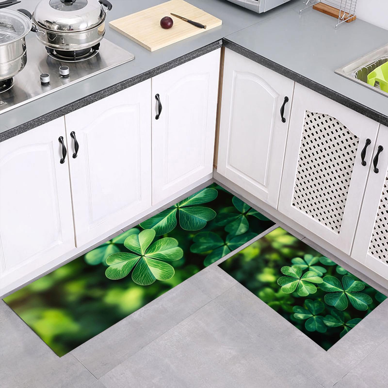 Alfombrillas de cocina cómodas de 2 piezas para trabajar de pie sin dolor de espalda