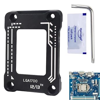 CPU Contact Frame - LGA 1700 Durable Design, Bend Support and Stability | Sturdy Bracket for Intel 12th and 13th Generation Processors | Easy Installation, Reliable, Great for Gaming or Work