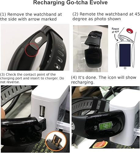 Miniatura 6 de Go-tcha Evolve - Reloj de pulsera LED para Pokemon Go con captura automática y giro automático, color negro y gris, Negro -, Moderno