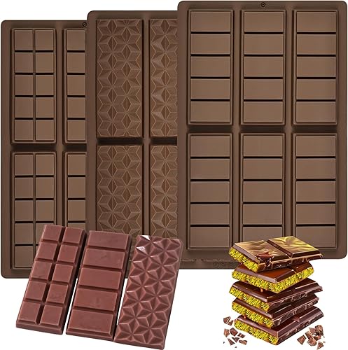 Miniatura 8 de moldes de chocolate molde de barra de chocolate de silicona moldes de caramelo moldes de silicona para moldes de barra de chocolate molde de