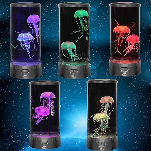 Miniatura 3 de Lightahead Lámpara de medusas LED Fantasy redonda con efectos de luz vibrantes de 5 colores cambiantes La lámpara de humor de acuario de gel