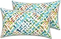 Vista 73 de LVTXIII - Juego de fundas para cojines de sofá, patio o sillón de exteriores, cuadradas y decorativas, 2 unidades de 16" x 16", sin relleno