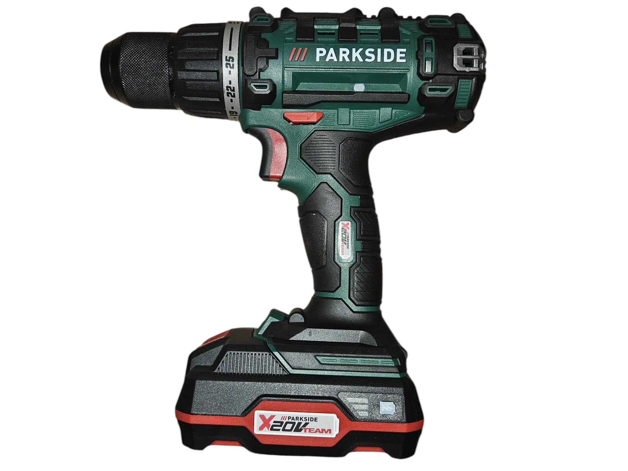 PARK SIDE Parkside PARKSIDE - Taladro atornillador inalámbrico PABS 20-Li E6 con batería y cargador de 20 V