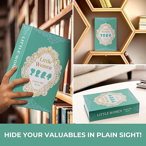 Miniatura 5 de Caja fuerte con cerradura de combinación, caja fuerte oculta (9.5 x 6.2 x 2.2 pulgadas) con bolsa ignífuga, caja de seguridad secreta para