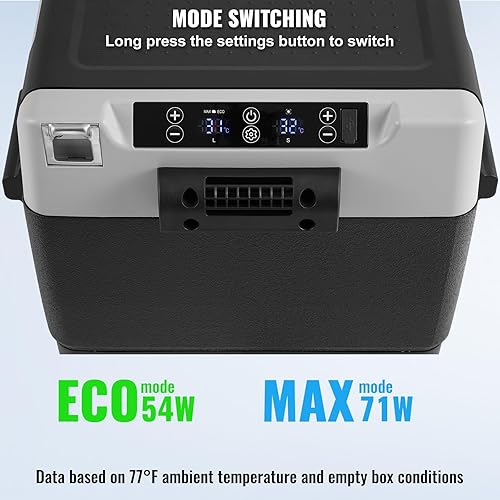 Miniatura 5 de VEVOR Refrigerador portátil para automóvil, refrigerador de automóvil de 12 voltios, congelador portátil de doble zona de 58 L61.5 cuartos de galón,