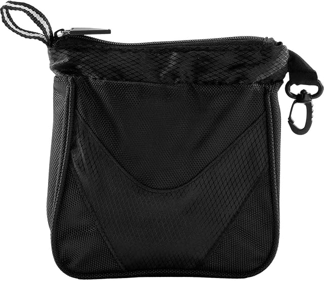IZZO Golf Valuables Golf Bag Storage Pouch,Black
