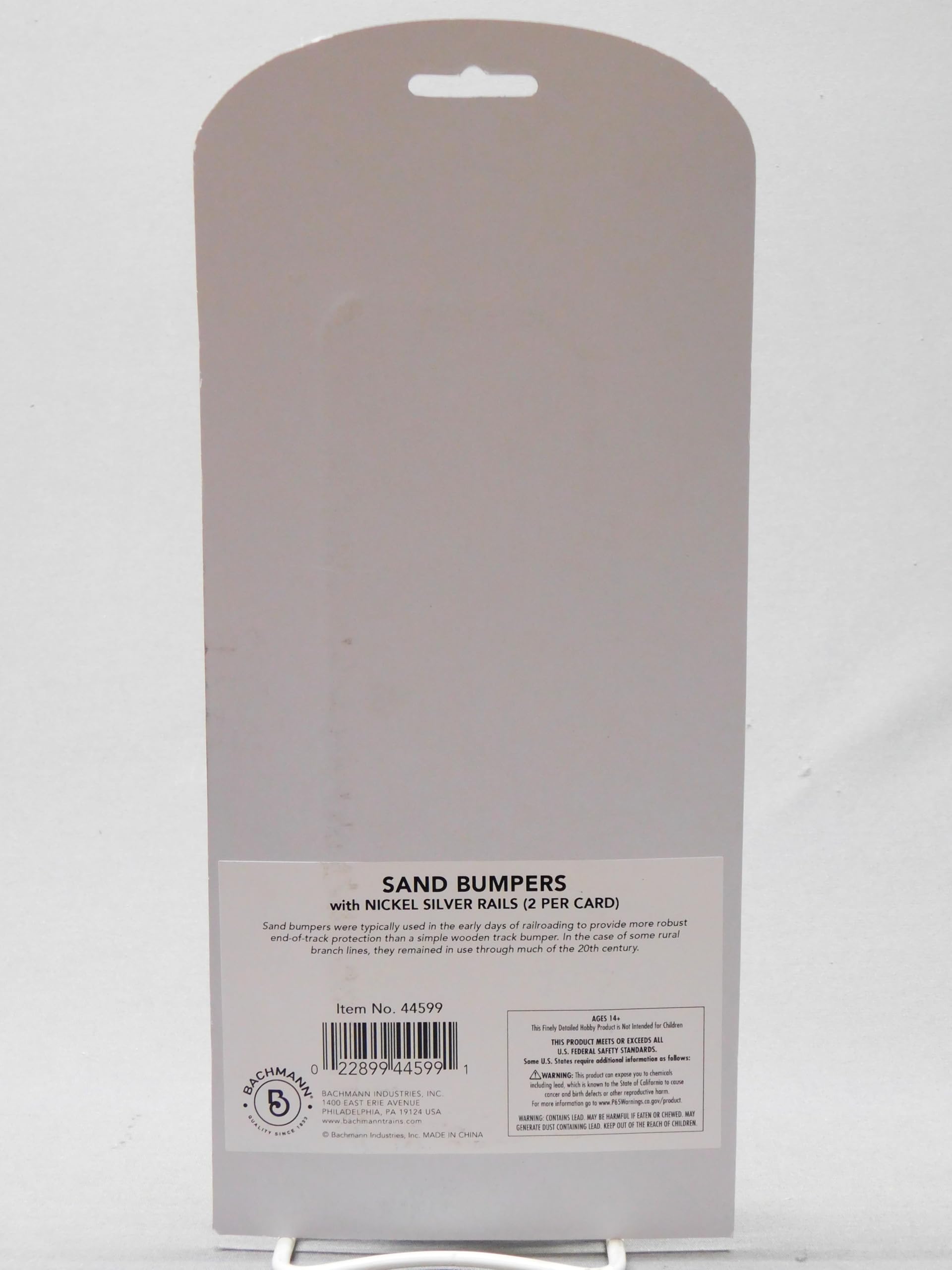 BACHMANN HO Scale EZ Track Sand Bumper Nickel Silver Rails BAC44599