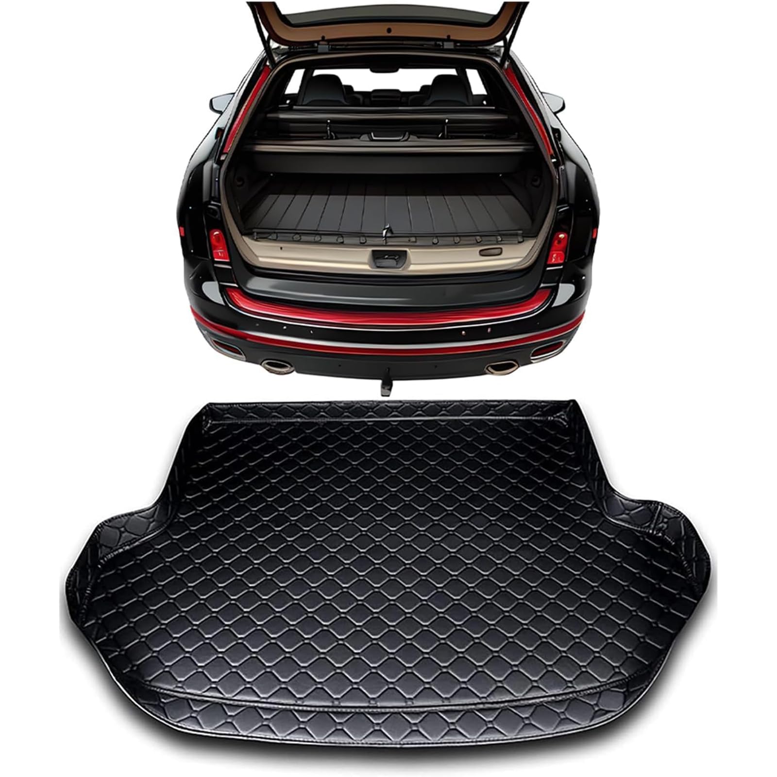 HFFTYU Leather Car Boot Liner for Renault Rafale 2024