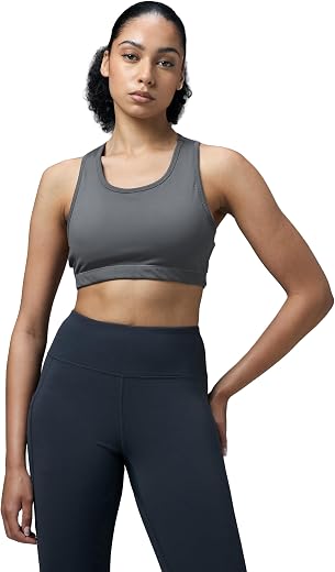 TECHNOSPORT Women Slim Fit Racerback Sports Bra with Elasto Plus for Workout &amp; Training