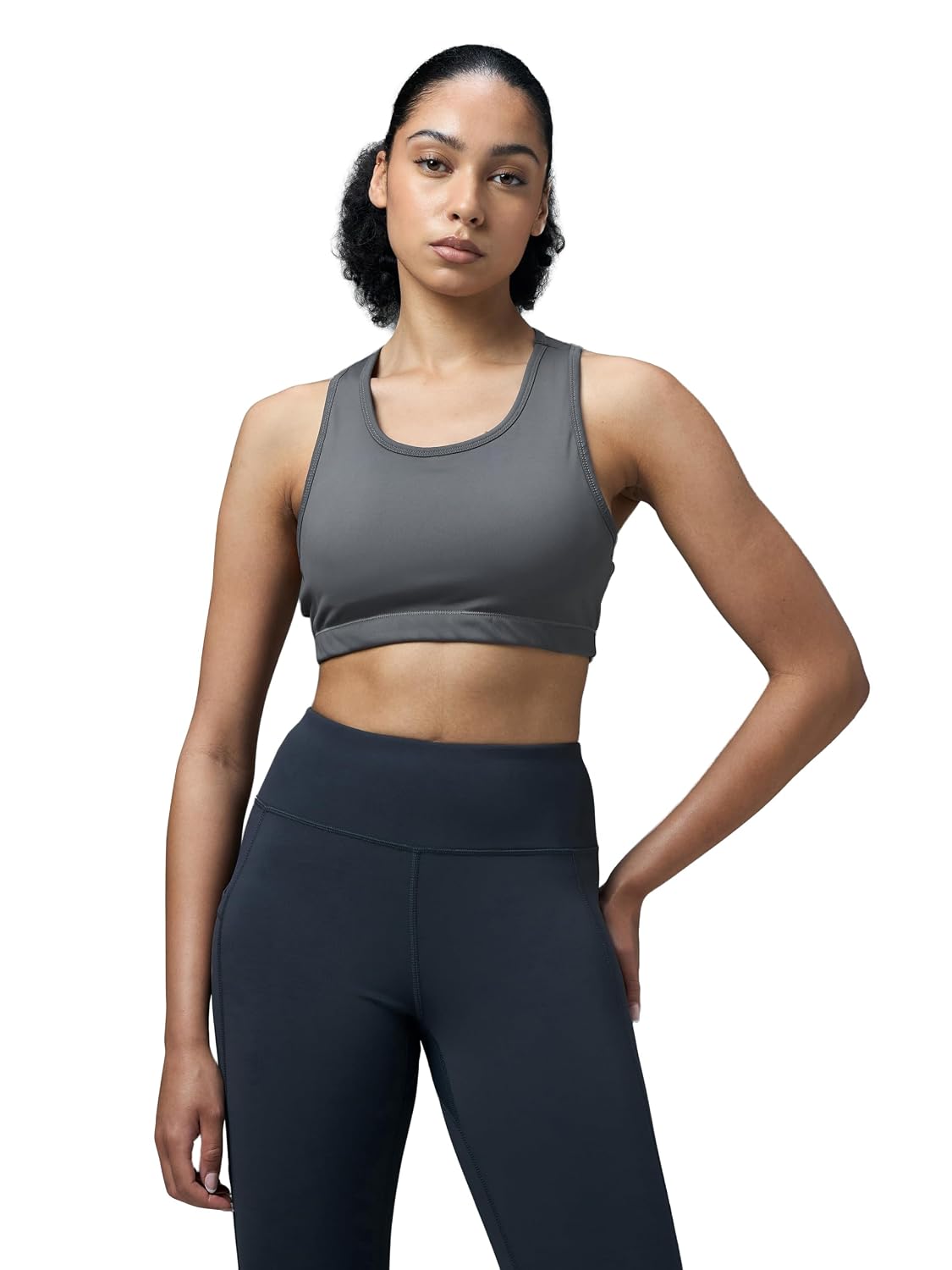 TECHNOSPORT Women Slim Fit Racerback Sports Bra with Elasto Plus for Workout & Training