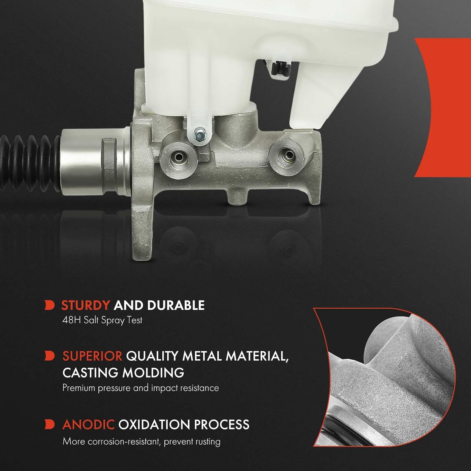 A-Premium Brake Master Cylinder with Reservoir and Sensor Compatible with Cadillac Vehicles - SRX 2010-2016, Sport Utility