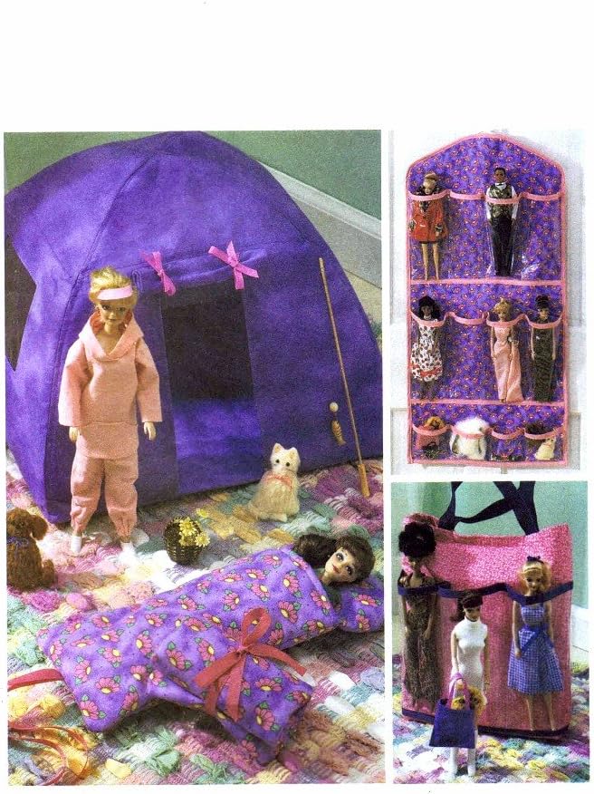 McCall's 2225 Pattern Camping Equipment Fits 11.5 Fashion Dolls