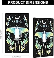 Vista 37 de Toggle Light Switch Wall Plate, Japanese Cherry Blossoms Mountain Tower Double Switch Cover, Size 2-Gang 4.5" X 4.5