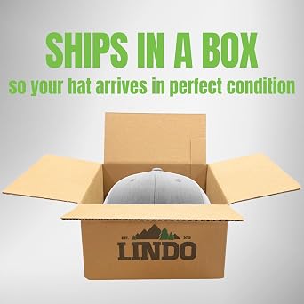 LINDO Trucker Hat [ Palm Tree Design ] for Men and Women: Mid Profile Cap with Breathable Mesh Back and Adjustable Snap