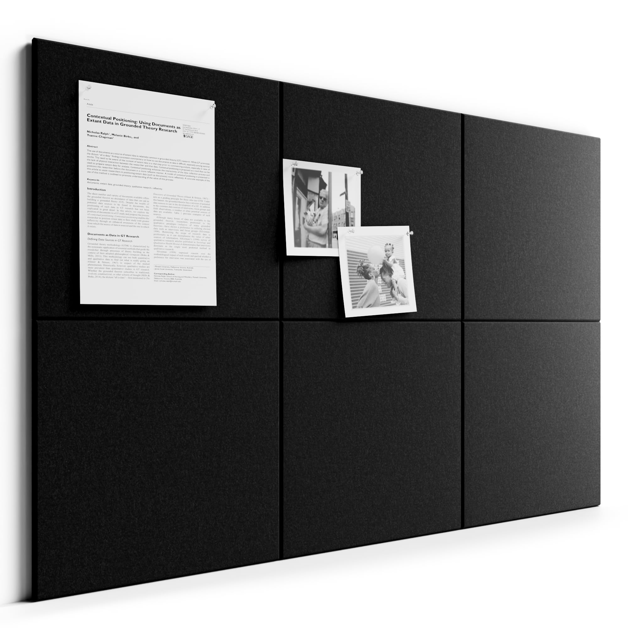 Bumusty 12er-Pack Filz-Pinnwand Lamellen-Optik 120 x 90cm,Alternative zu Korktafel,Inkl.70 Klebestreifen,Memoboard,Fotowand & Visionboard Für Büro,Kinderzimmer & Klassenzimmer